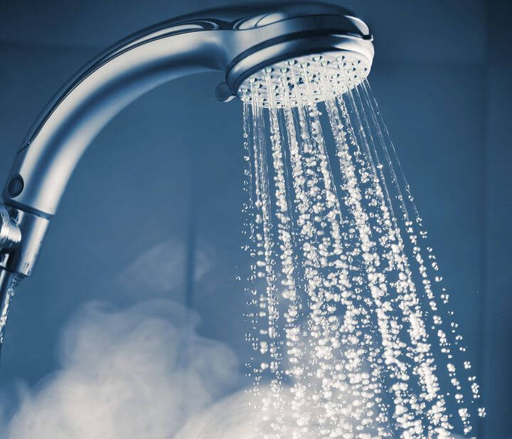 banho de água fria